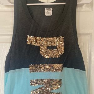 Victoria’s secret PINK BLING Tank Top Medium